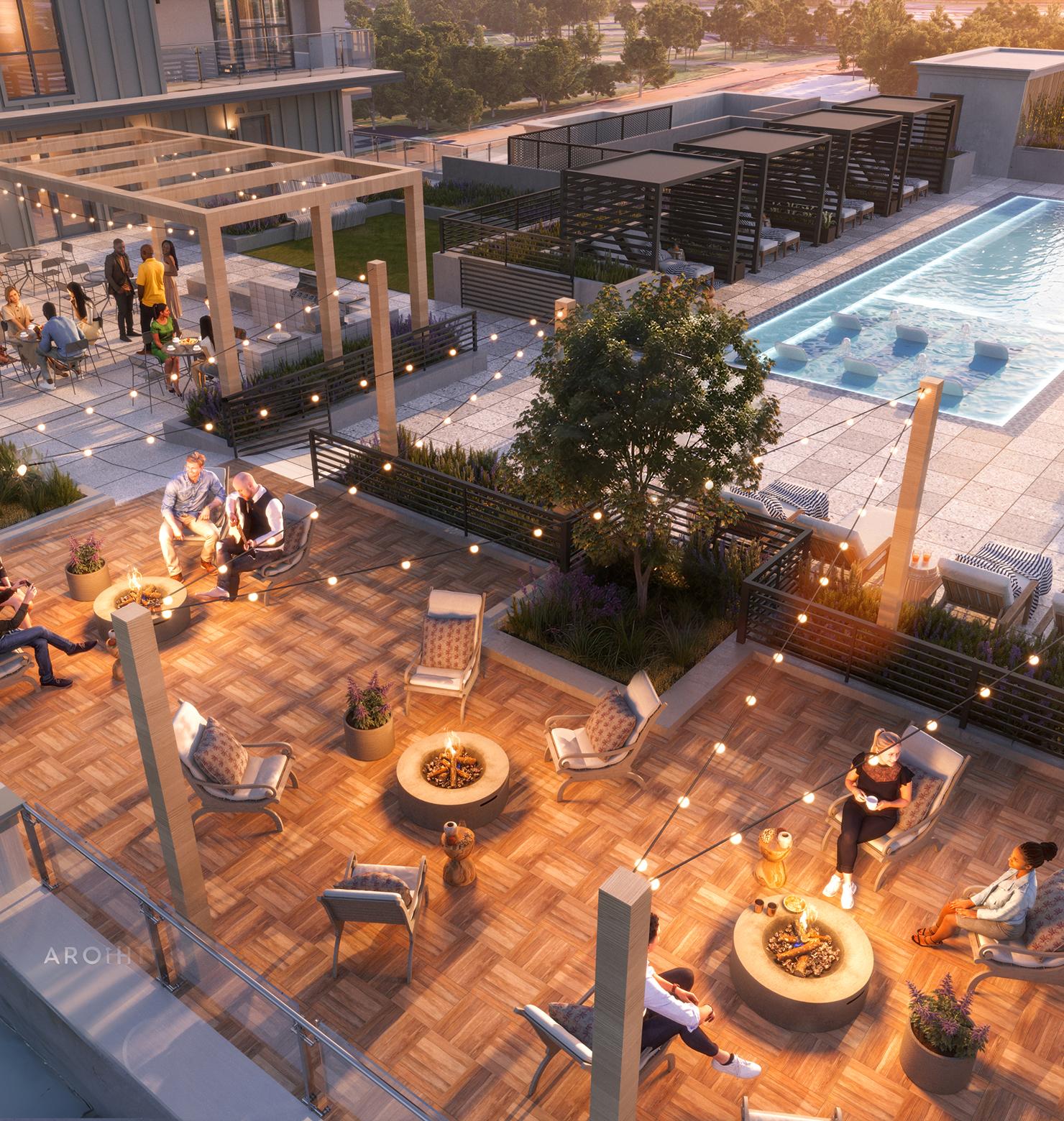 6th Floor Courtyard — Made for staying awhile.